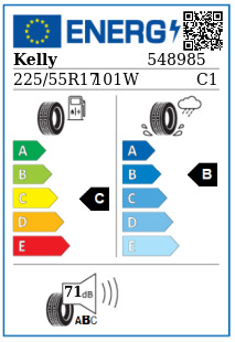 Anvelopa vara 225/55/17 Kelly UHP - made by GoodYear XL 101W