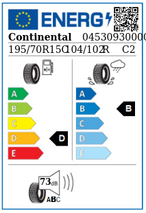 Anvelopa iarna 195/70/15C Continental VancoContactWinter XL 104/102R