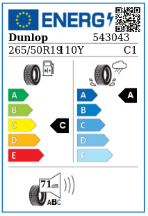 Anvelopa vara 265/50/19 Dunlop SP Maxx RT2 Suv XL 110Y