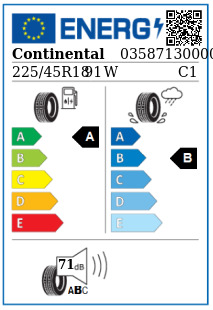 Anvelopa vara 225/45/18 Continental ContiEcoContact6 91W