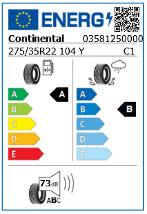 Anvelopa vara 275/35/22 Continental ContiEcoContact6 XL 104Y