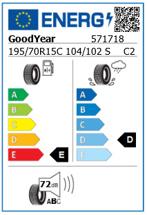 Anvelopa iarna 195/70/15C GoodYear UG Cargo 104/102S