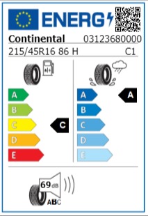 Anvelopa vara 215/45/16 Continental UltraContact 86H