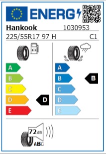 Anvelopa iarna 225/55/17 Hankook W462B RunOnFlat 97H