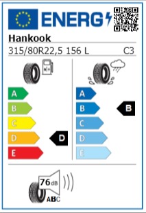 Anvelopa tractiune 315/80/22,5 Hankook DH51 (MS) 156L